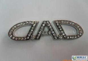 DAD鑲鉆純金屬車標車貼 3D立體個性汽車貼紙 車飾車標貼_汽摩配件_世界工廠網(wǎng)中國產(chǎn)品信息庫